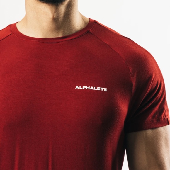 Alphalete Aspire Classic Tee - Red (M) New Unused - Picture 4 of 5